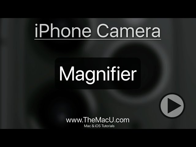 How to use the iPhone Magnifier App to see super small fine print!