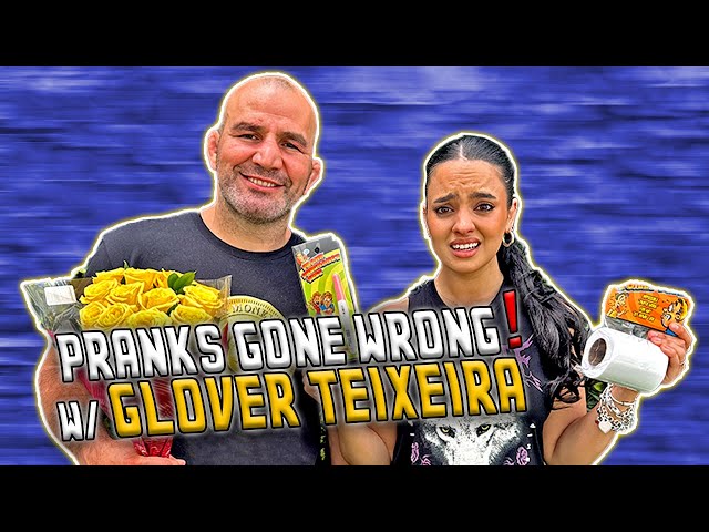 GLOVER TEIXEIRA WAS NOT A FAN OF MY PRANKS LOL