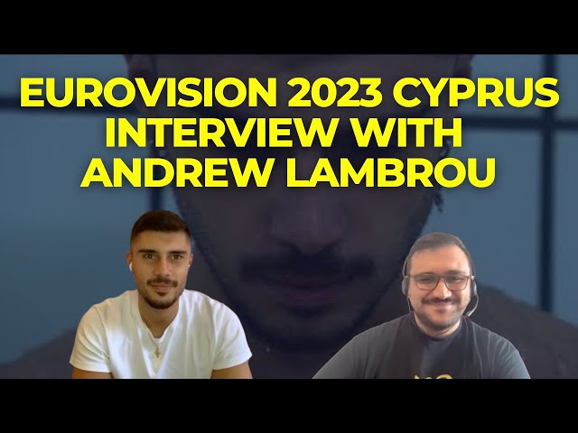 Eurovision 2023 | Interview with Andrew Lambrou representing Cyprus
