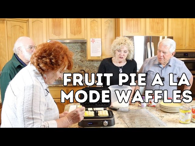 Fruit Pie a la Mode Waffles
