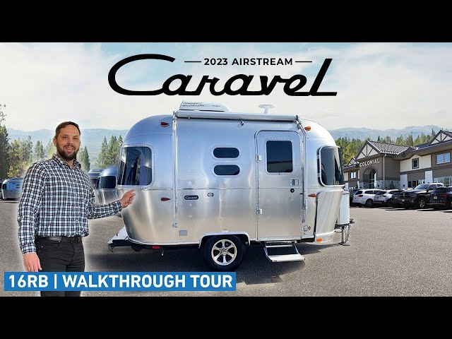 SMALLEST Airstream Camping Trailer | 2023 Caravel 16RB Walk Through Tour