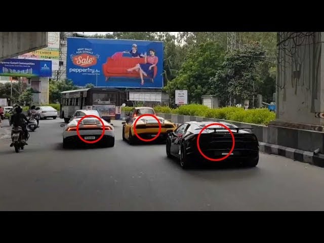 3 Lamborghini's Gone Crazy In Hyderabad| India