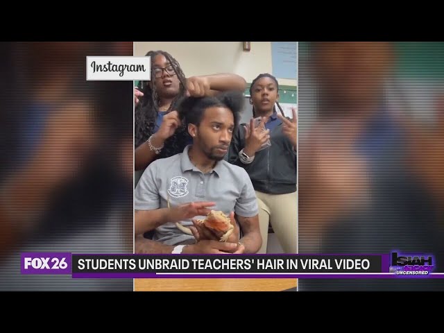 Video shows students unbraiding teacher's hair