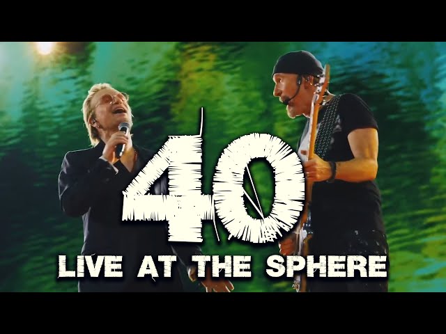 U2 plays 40 on the final night at The Sphere ❤️