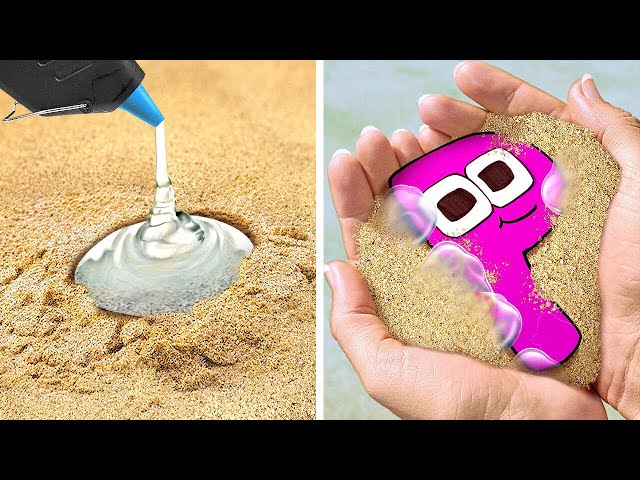 Alphabet-Überlieferungen sind im Sand versteckt🤩 Verrückte Strandhacks und Gadgets für Ihren Urlaub