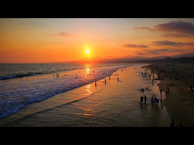 Santa Monica Beach Sunset