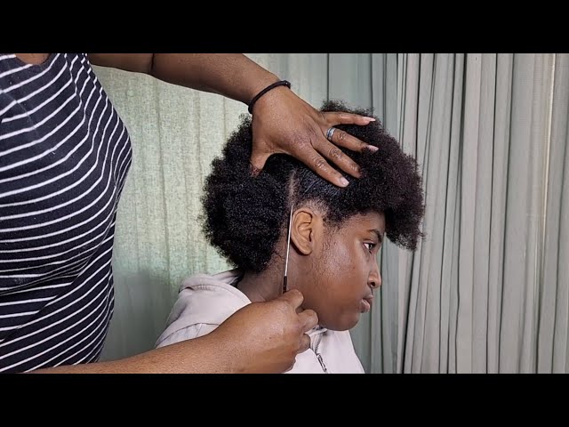 How to style natural hair // Beautiful protective hairstyle for natural hair