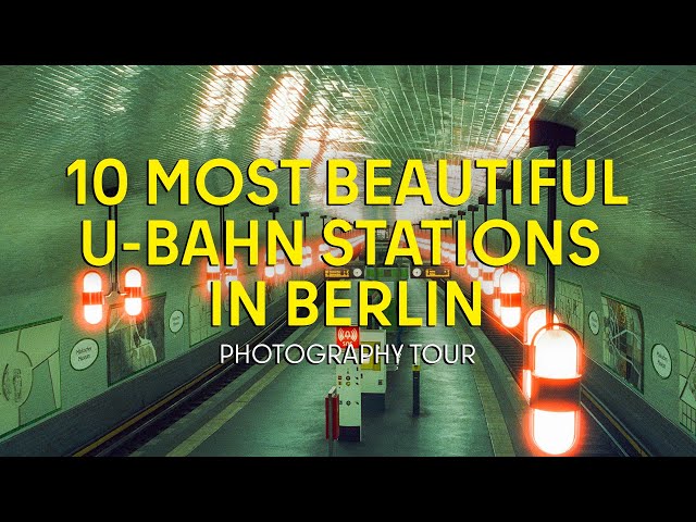 10 Most Beautiful U-Bahn Stations in Berlin POV Tour // Nikon FM2 + CineStill 800T Film