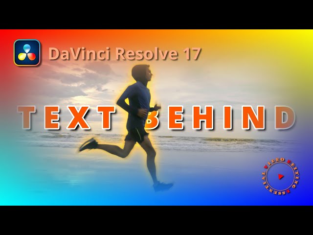 Create Text Title Behind Moving Objects without Rotoscoping in DaVinci Resolve
