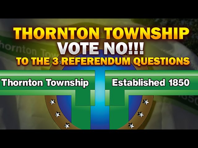 Vote NO TO HIGHER TAXES IN THORNTON TOWNSHIP