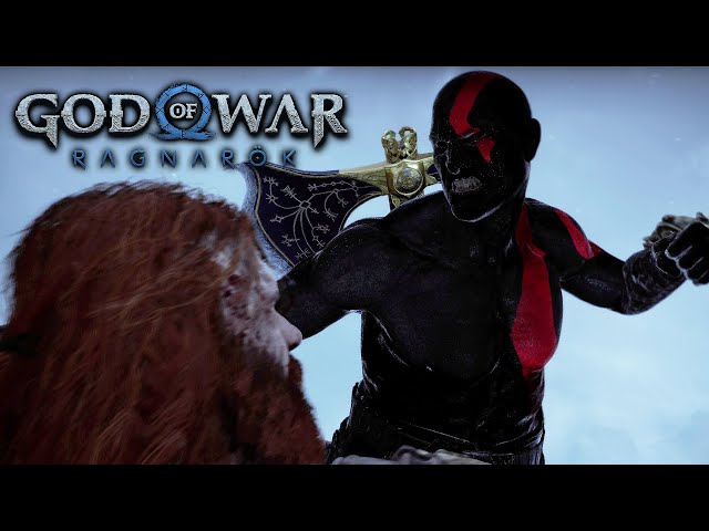 Fear Kratos Skin VS Thor Boss Fight (God of War Ragnarok Valhalla) - GOW3 Kratos Mod is Back!