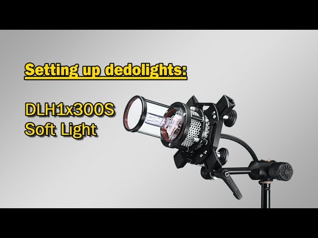 Setting up dedolights: DLH1x300S soft light