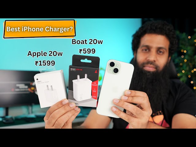 Best 20w fast charger for iPhone | Apple 20W vs Boat 20W Charger