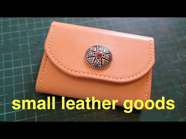 making a small leather card wallet Leathercraft