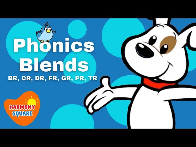Phonics Blends for Kids: BR, CR, DR, FR, GR, PR, TR - Bingo's Lingo on Harmony Square