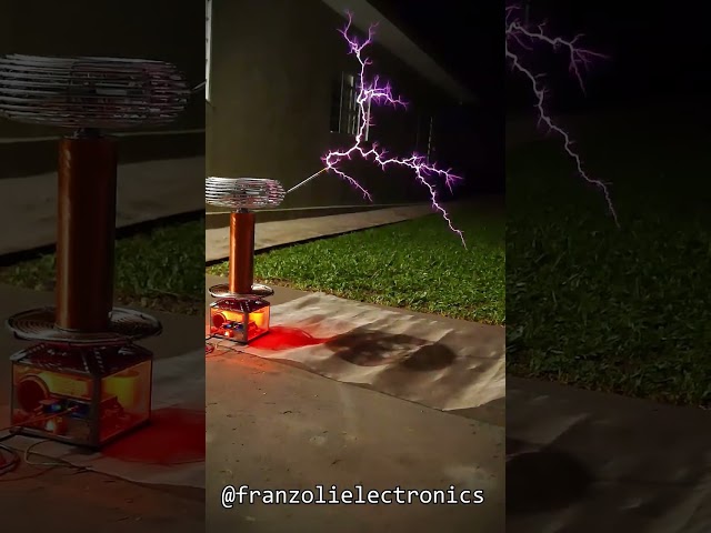MUSICAL TESLA COIL (Fade In/Out Test) #Shorts