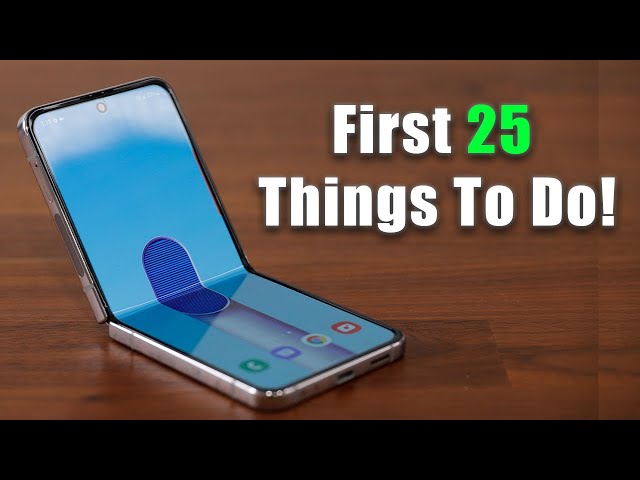 Samsung Galaxy Z Flip 4 - FIRST 25 Things To Do! (That No One Will Show You)