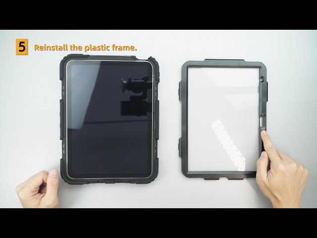 Guide to the installation and disassembly of the HXCASEAC ipad 10th case.