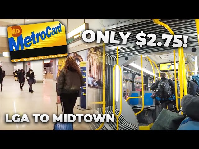 LaGuardia Airport (LGA) to Times Square via Subway & Bus for only $2.75 - Raw & Unedited
