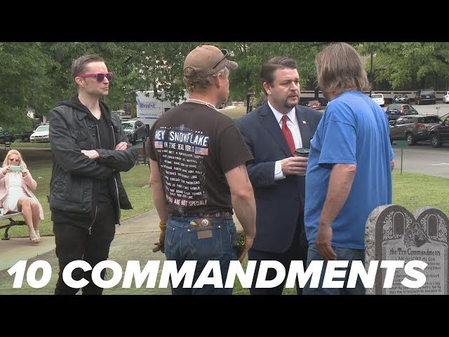 Lucien Greaves talks Arkansas's Ten Commandments monument