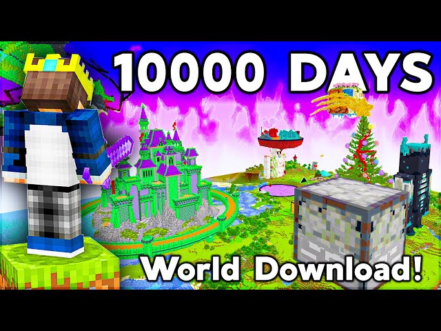 Completing 10000 DAYS in Minecraft Hardcore!!