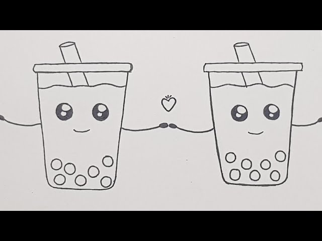How to draw cute Boba Tea Drinks 🍵 | Tea's Forever |