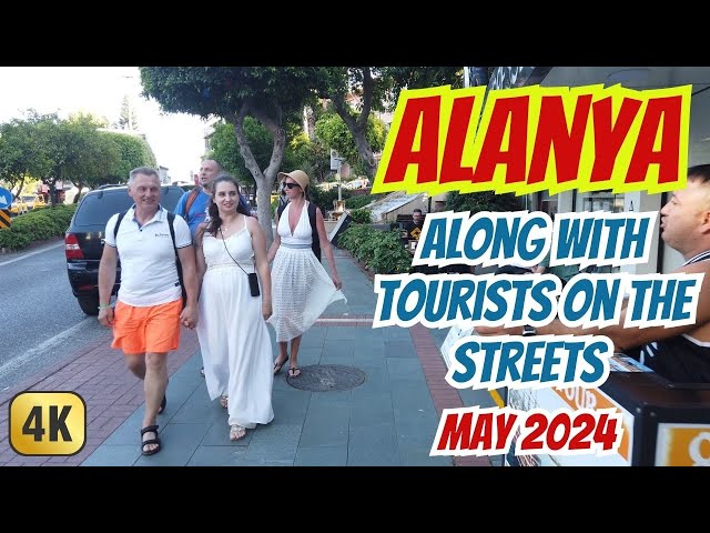 Alanya - Life and Walking in Alanya - Along with tourists on the streets of Alanya