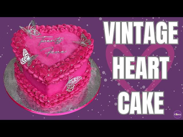 Decorate This HEART CAKE With Only 3 PIPING TIPS!