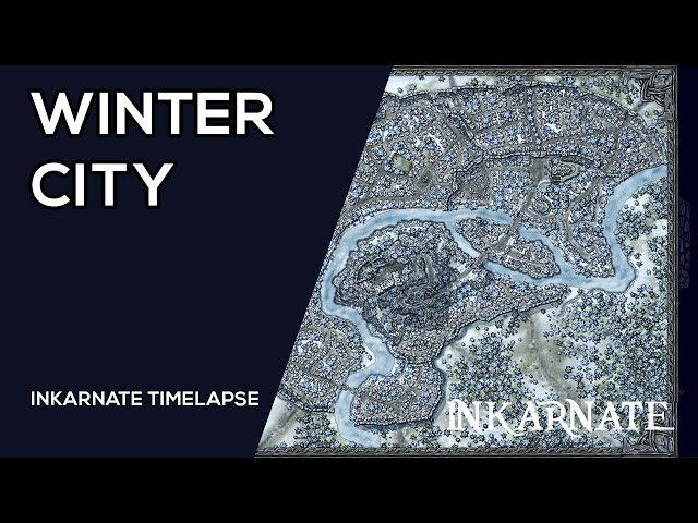 Winter City | Inkarnate Timelapse