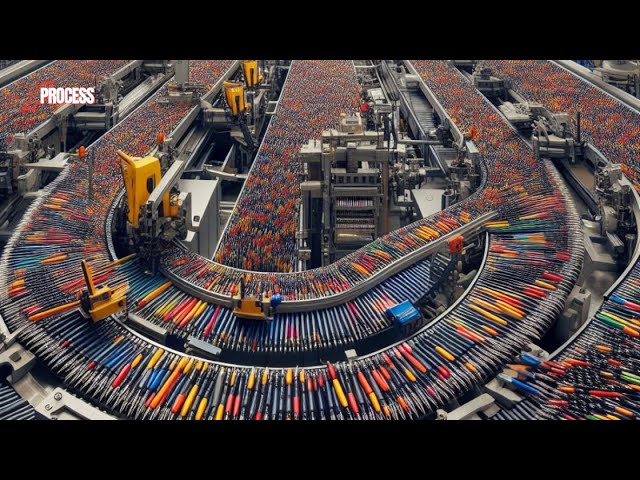 How MILLIONS of BIC PENS are Made in Factories | How is INK Made?