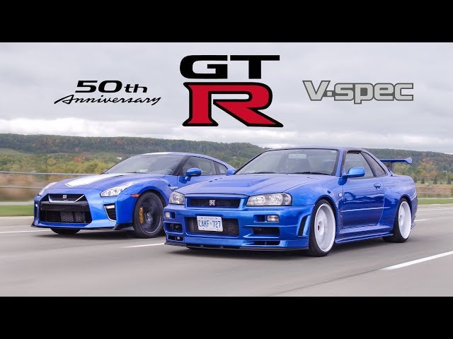 2020 Nissan GTR 50th Anniversary Edition vs R34 Skyline GTR V-Spec - Meet Your Heroes