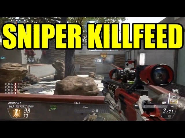 AMAZING SNIPER KILLFEED | Call of duty Black ops 2