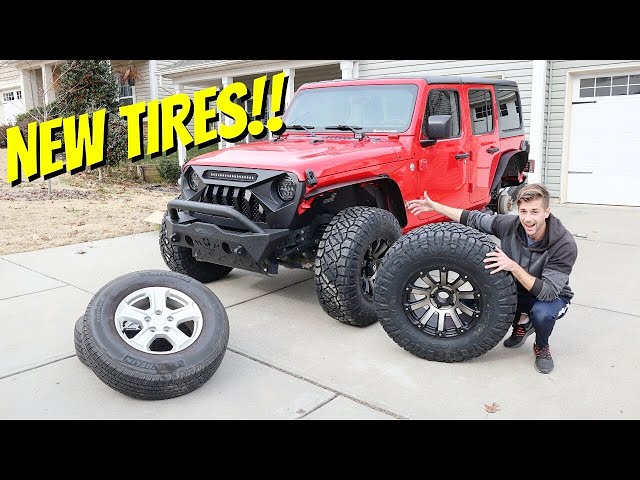STUFFING HUGE 34" Tires on My STOCK Jeep Wrangler!!! WILL THEY FIT???