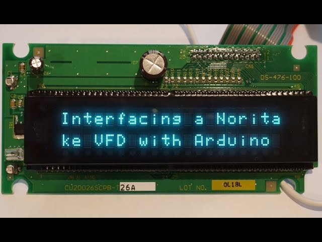 Interfacing a Noritake VFD Module with Arduino