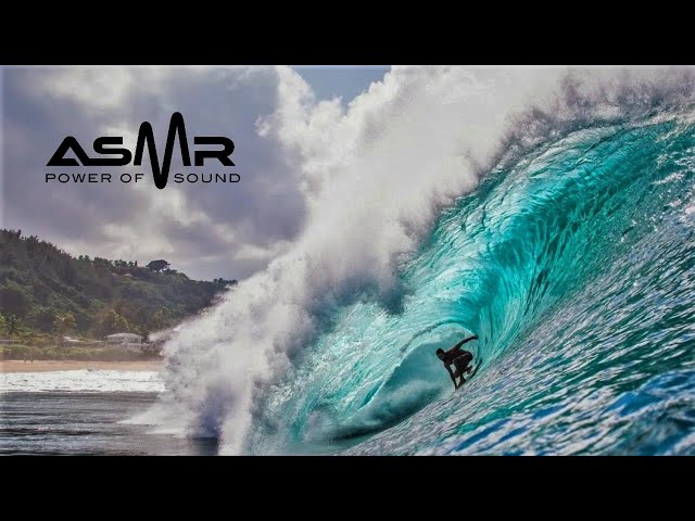 🔵 (ASMR) Waves of the World/Surfing 24/7 Hawaii - With Relaxing Music 🌊