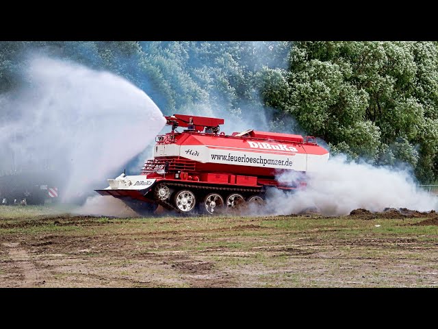 Fire Fighting Tank SPOT-55 in Action: 11,000 l of Water for Forest Fires