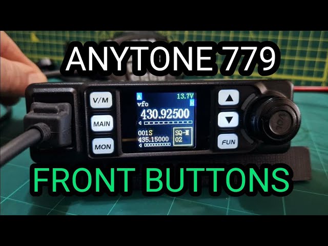 ANYTONE 779UV - FRONT PANEL BUTTONS
