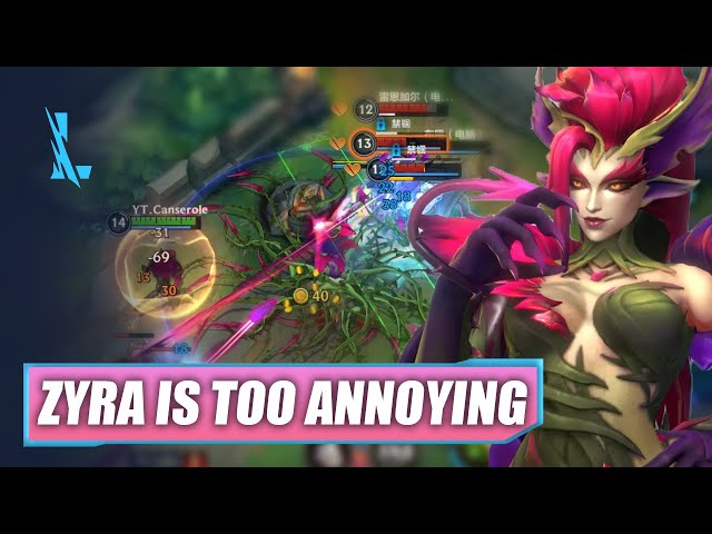 Zyra The Most Annoying Support is Here! - Wild Rift