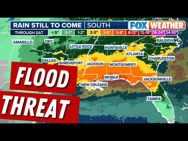 South Bracing For Significant Multiday Flash Flood Threat