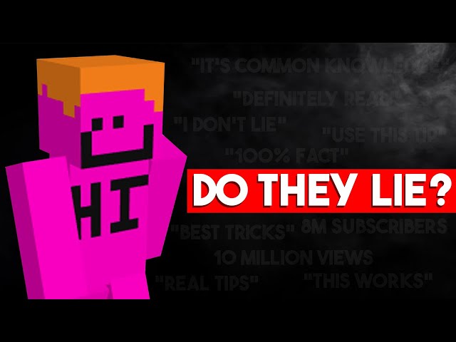 Do YouTubers' Minecraft Tips Actually Work?