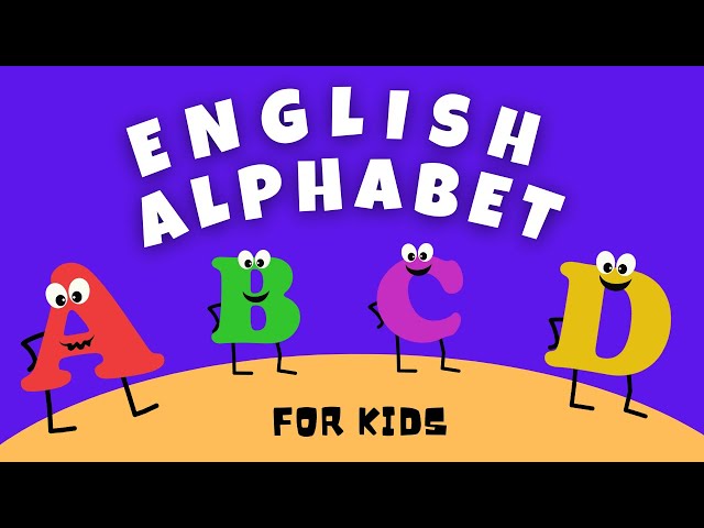 Alphabet For Kids! Learning letters & sounds. English Alphabet for Preschool & Kindergarten. A B C.