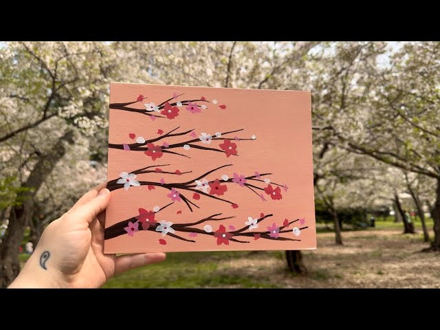 Live Art Tutorial: Creating a Cherry Blossom Painting