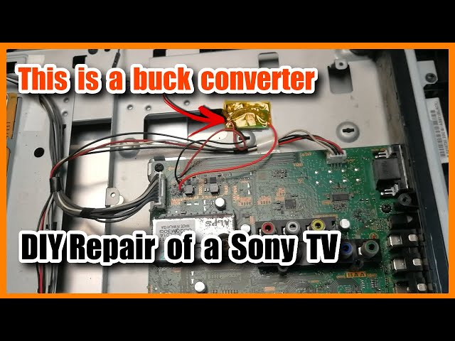 Sony TV Repair using a Buck Converter - Shutting down when turned on