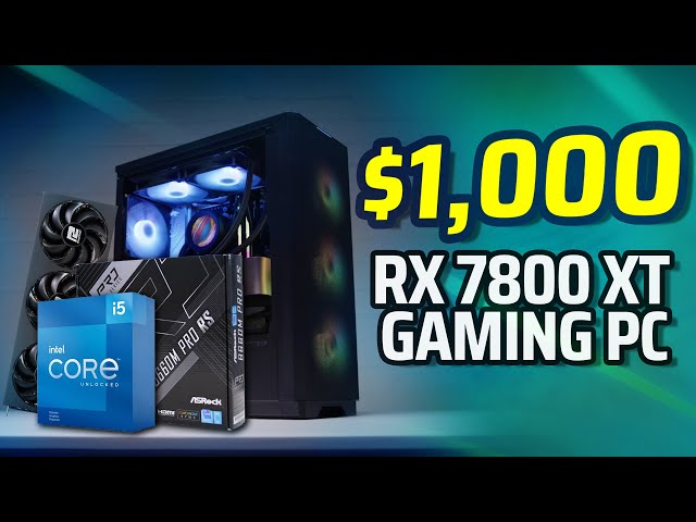 Build the 1440p Beast! RX 7800 XT Gaming PC for $1000!! 🔥