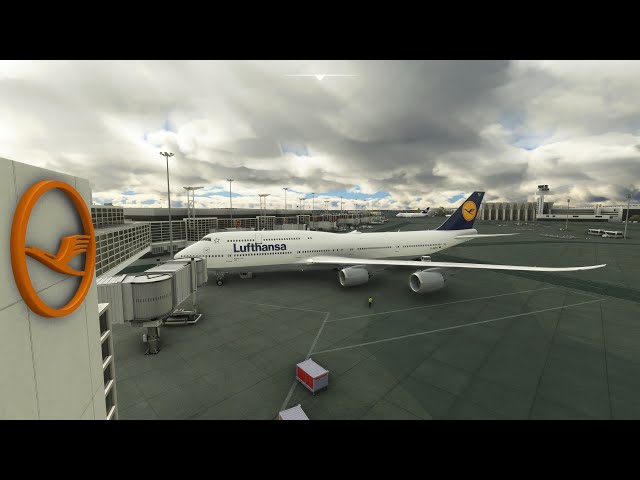 (4K) Ultra Settings - Foggy Approach / Frankfurt - Tokyo / Lufthansa Boeing 747-8i / MSFS 2020