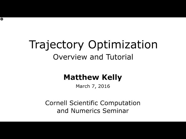 Introduction to Trajectory Optimization