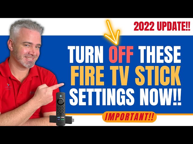 👉 FIRESTICK SETTINGS YOU NEED TO TURN OFF NOW!! 2022 UPDATE