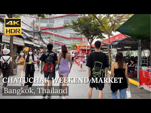 4K HDR| Walk around Chatuchak Weekend Market in Bangkok Thailand | The world's largest market!