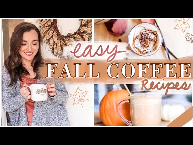 *NEW* FALL COFFEE RECIPES 2020 🍁 Easy + Healthy Dupes for your favorite drinks! VEGAN RECIPE OPTIONS