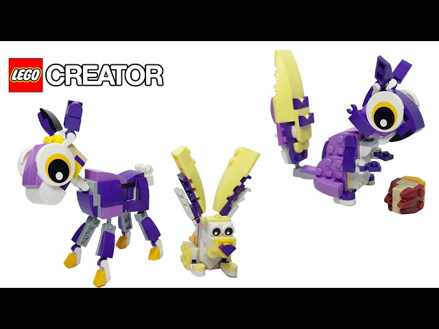Building Adorable LEGO Creator Forest Creatures: Deer, Bunny & Squirrel! LEGO Speed Build
